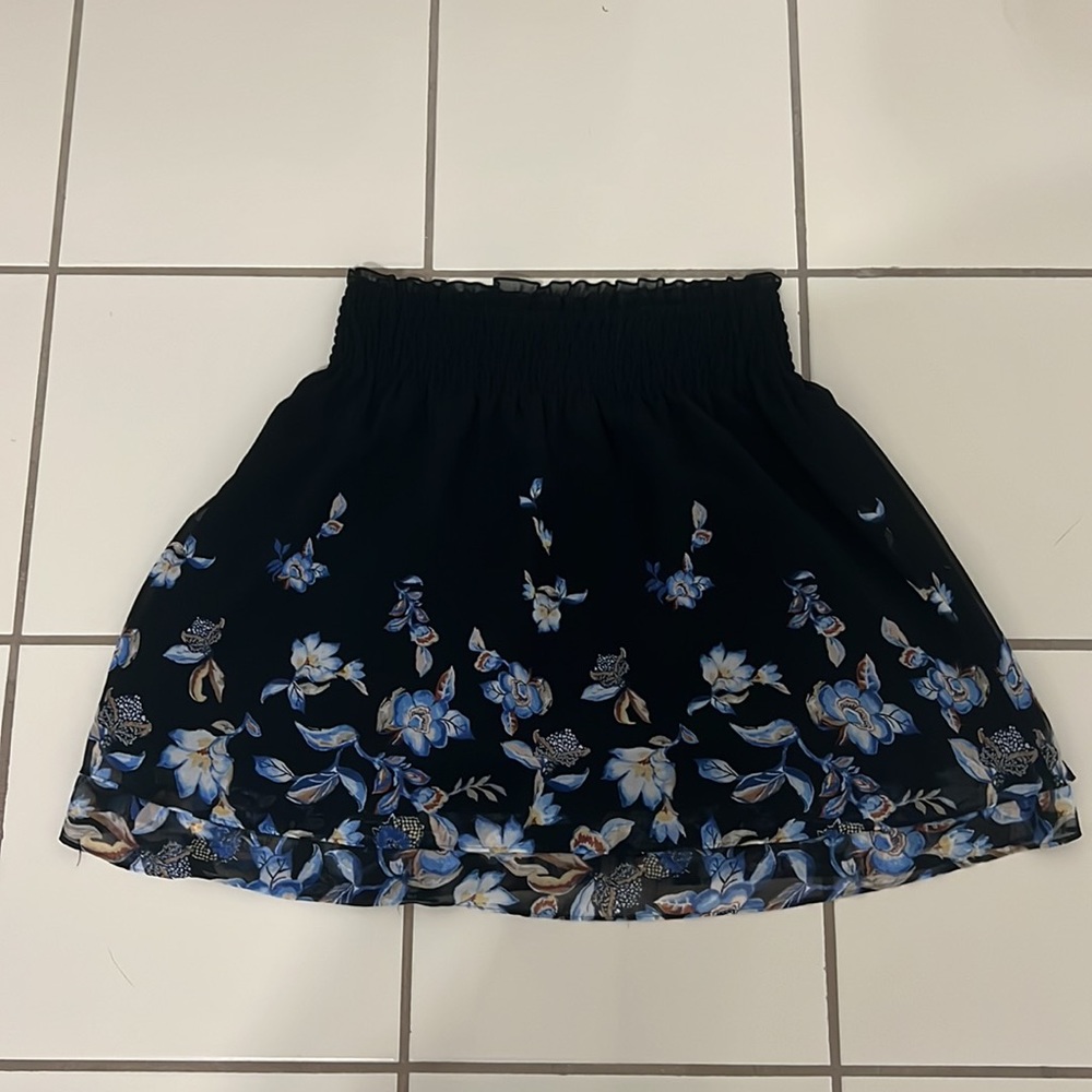 WHBM Floral Skirt